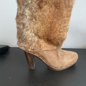 Andre Assous Women’s Suede and Fur Boots